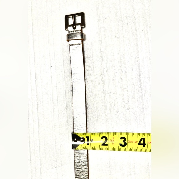 Leather Silver Belt Classic Small - Picture 8 of 8